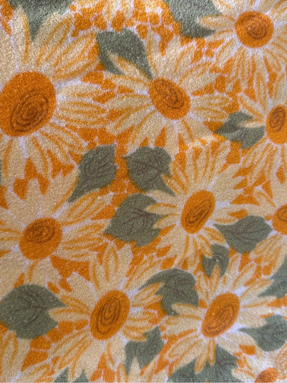 Vintage 60s 70s Daisy Floral Terry Cloth Top Mod Flower Power Small - Picture 4 of 9
